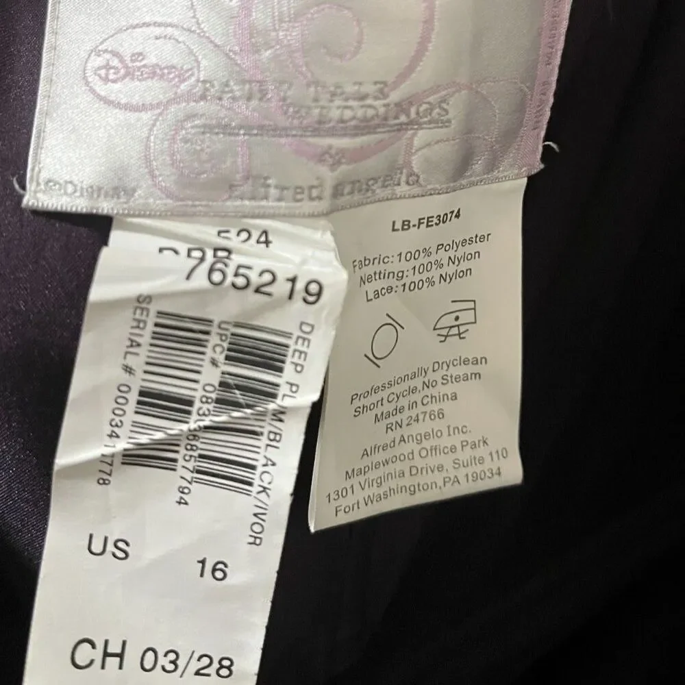 Disney Fairy Tale Weddings by Alfred Angelo – Royal Maidens Gown – Size 16 - Picture 9 of 14